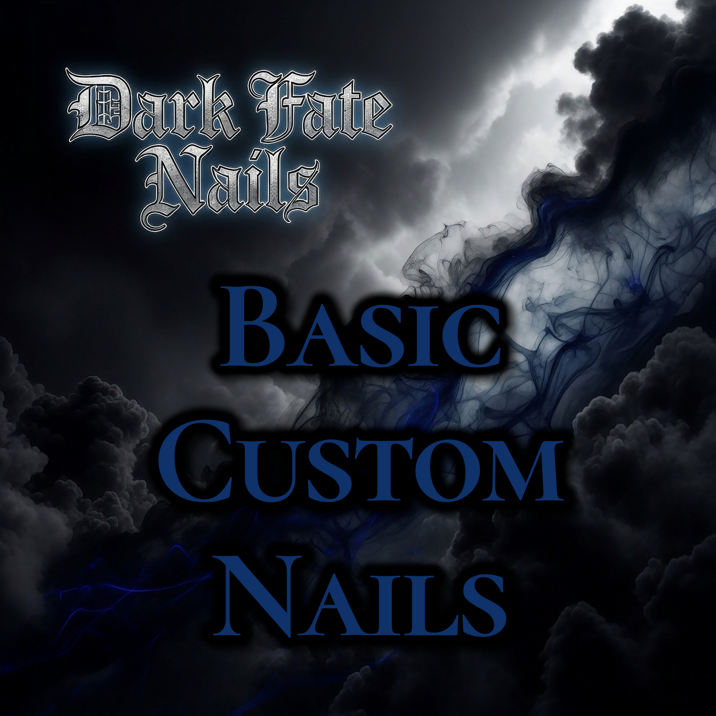 B: Basic Custom Nails (Single Color Gel Polish) (Made to Order)