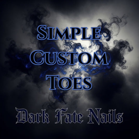 I: Custom Simple Design Toe (Made to Order)