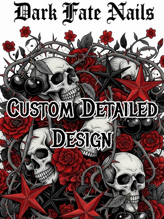 E: Custom Detailed Design Nails *Consultation Required*